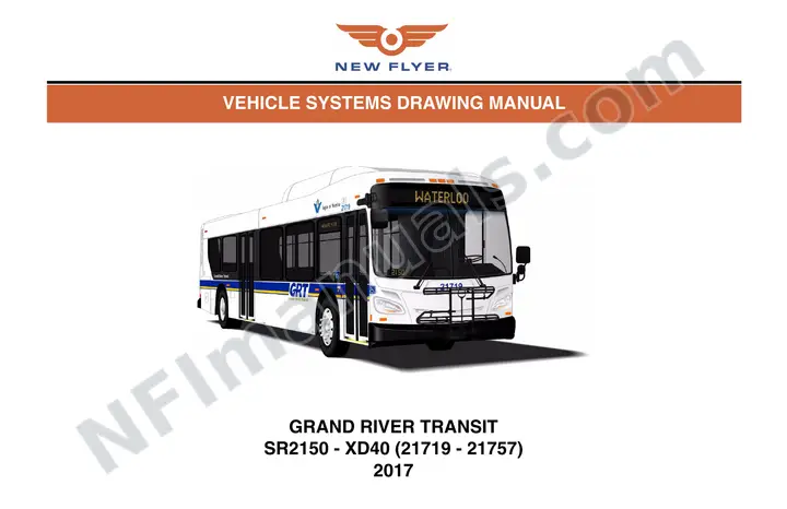 SR2150 Vehicle Systems Drawings, Grand River Transit first-page preview