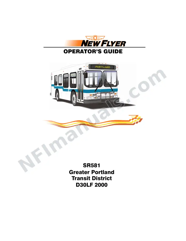 New Flyer D30LF Manual Package - Greater Portland Transit District included manual preview