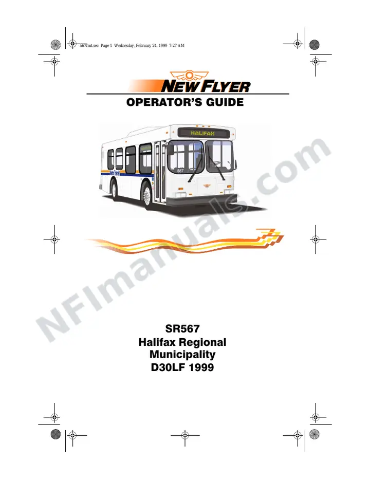 New Flyer D30LF Manual Package - Halifax Regional Municipality included manual preview