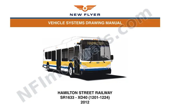 SR1633 Vehicle Systems Drawings, Hamilton Street Railway first-page preview