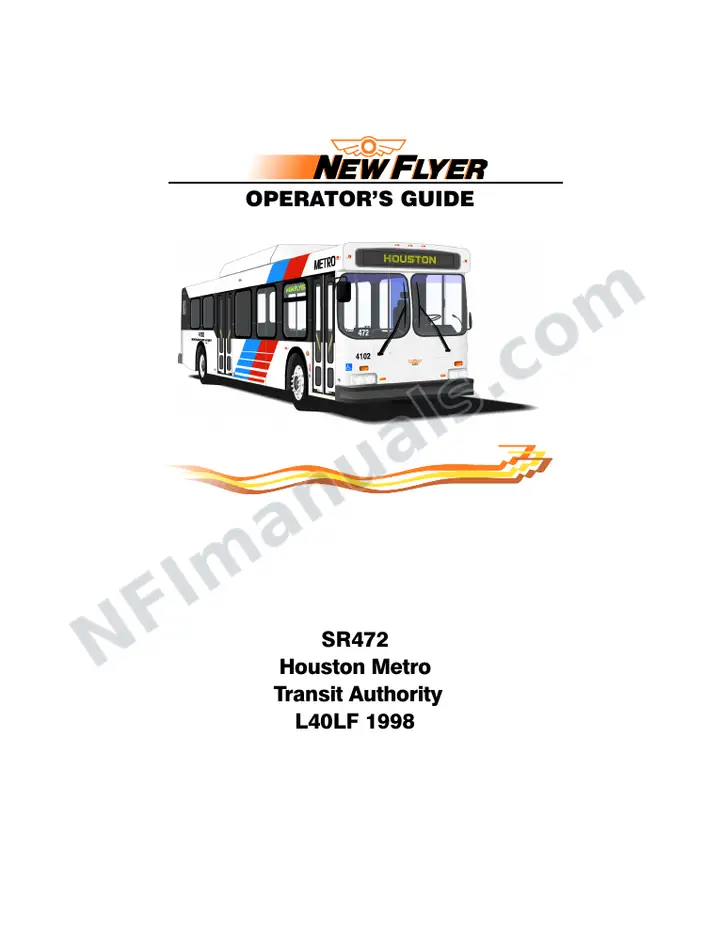 SR472 Operator's Guide, Houston Metro Transit Authority first-page preview