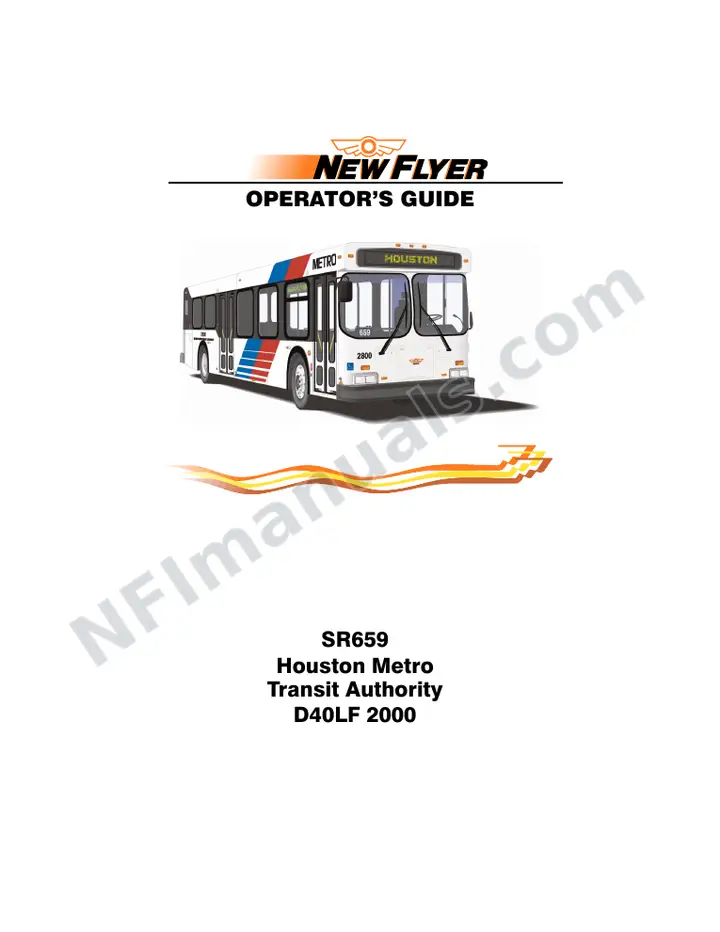 SR659 Operator's Guide, Houston Metro Transit Authority first-page preview