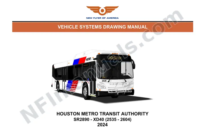 SR2890 Vehicle Systems Drawings, Houston Metro Transit Authority first-page preview