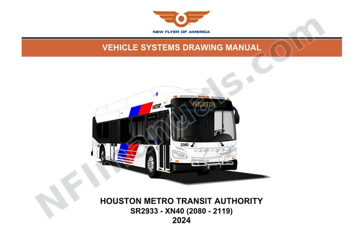 SR2933 Vehicle Systems Drawings, Houston Metro Transit Authority first-page preview