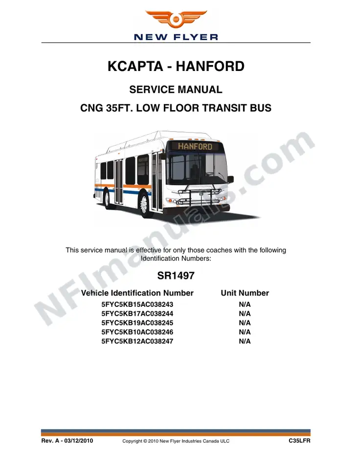 SR1497 Service Manual, KCAPTA - Hanford first-page preview
