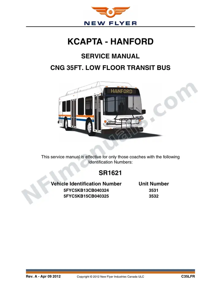 SR1621 Service Manual, KCAPTA - Hanford first-page preview