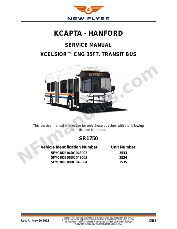 SR1750 Service Manual, KCAPTA - Hanford first-page preview