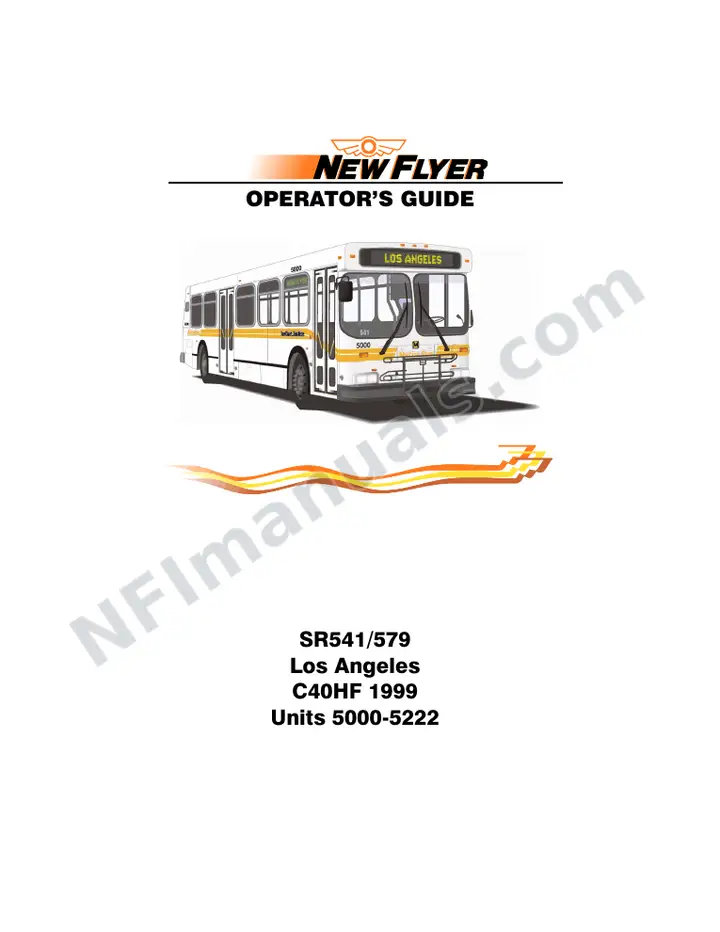 Units 5000-5222 Operator's Guide, Los Angeles (SR541/579/627) first-page preview