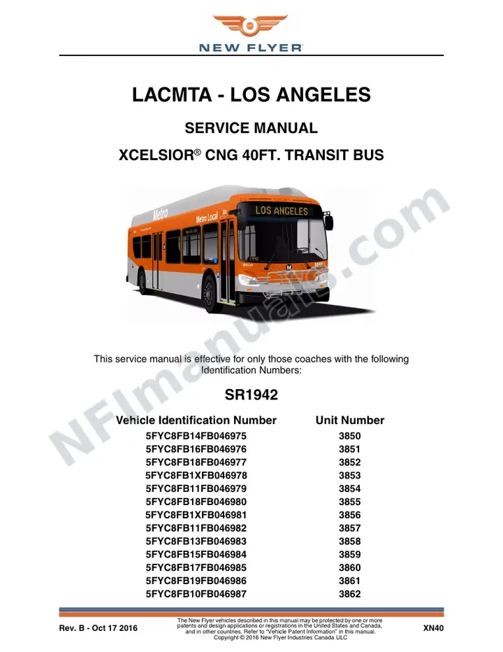 SR1942_2066 Service Manual, LACMTA - Los Angeles first-page preview