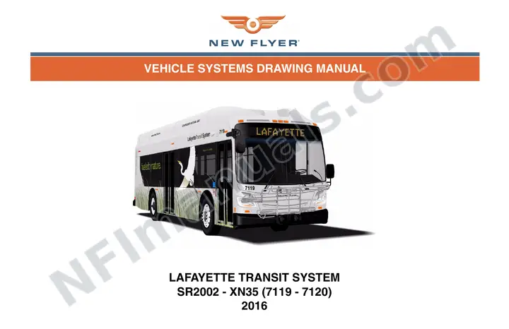 SR2002 Vehicle Systems Drawings, Lafayette Transit System first-page preview