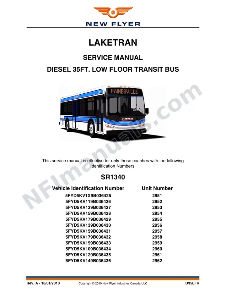 SR1340 Service Manual, LAKETRAN first-page preview