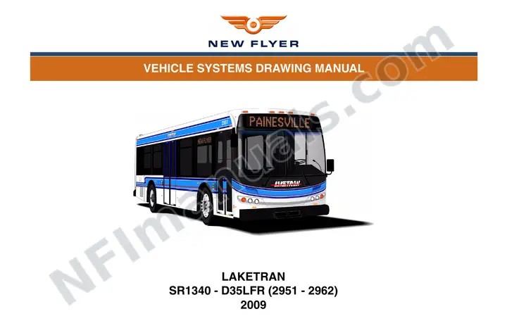 SR1340 Vehicle Systems Drawings, Laketran first-page preview