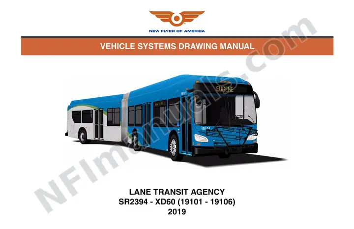 SR2394 Vehicle Systems Drawings, Lane Transit Agency first-page preview