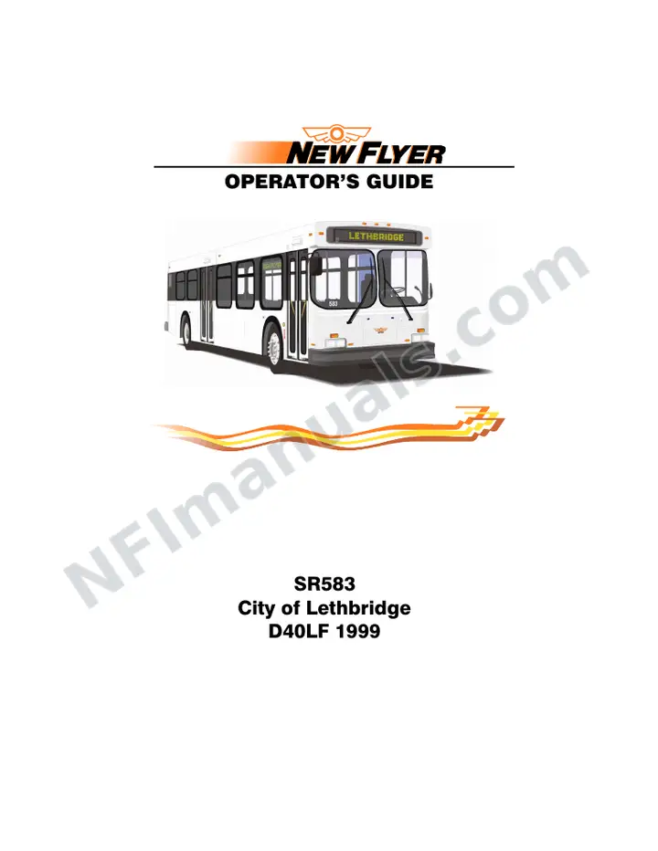SR583 Operator's Guide, City of Lethbridge first-page preview