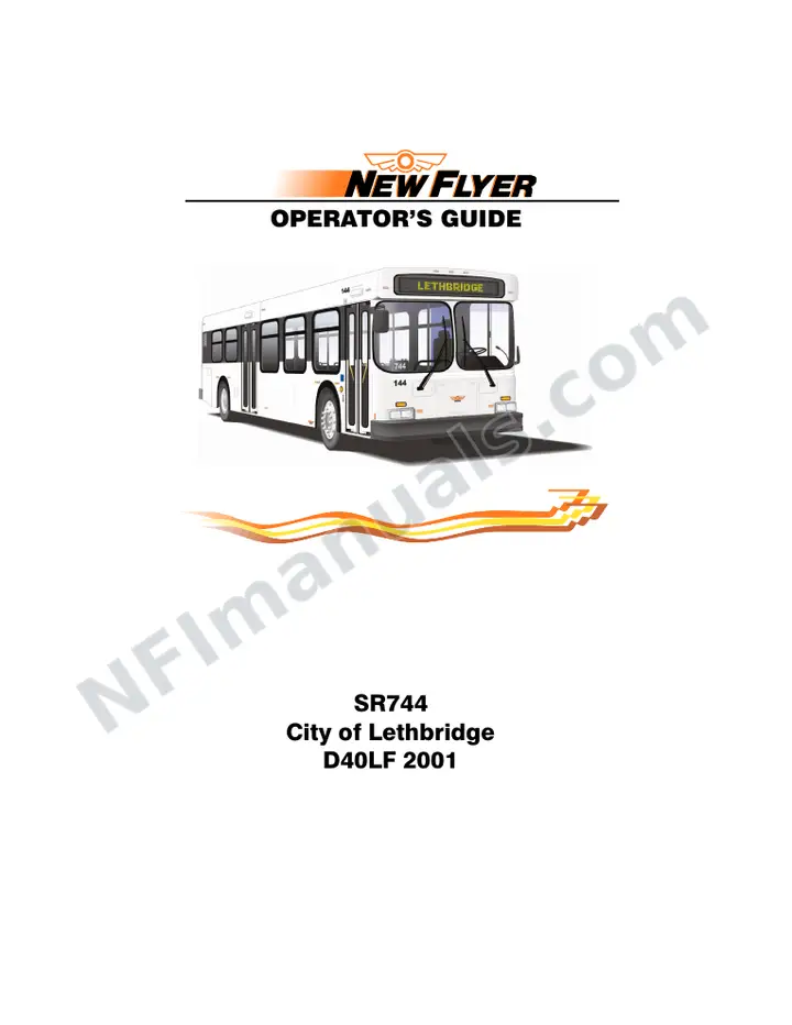 SR744 Operator's Guide, City of Lethbridge first-page preview