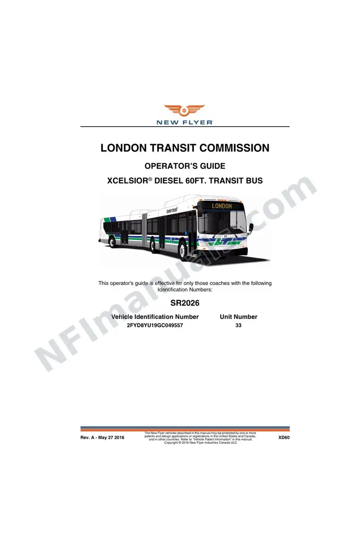 SR2026 Operator's Guide, London Transit Commission first-page preview