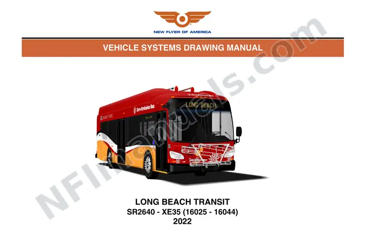 SR2640 Vehicle Systems Drawings, Long Beach Transit first-page preview