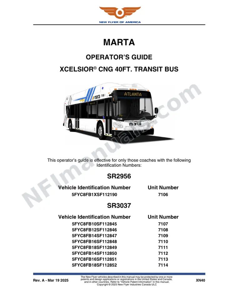 SR2956_3037 Operator's Guide, MARTA first-page preview