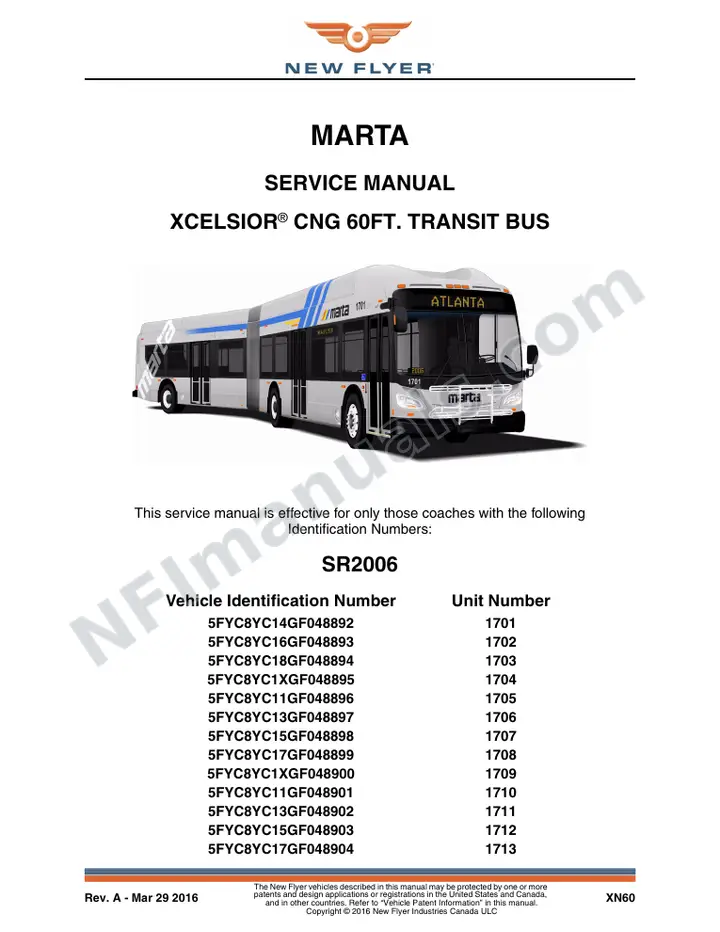 SR2006 Service Manual, MARTA first-page preview