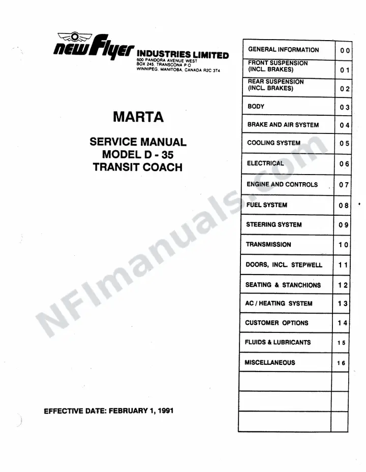 SR233 Service Manual, MARTA first-page preview