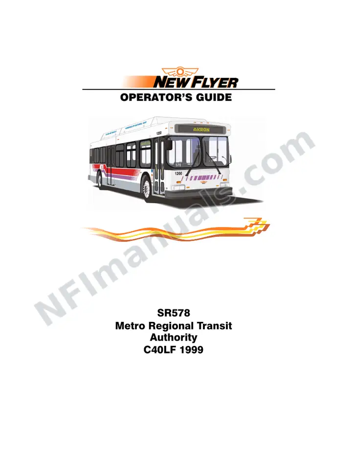 New Flyer C40LF Manual Package - METRO - Akron included manual preview