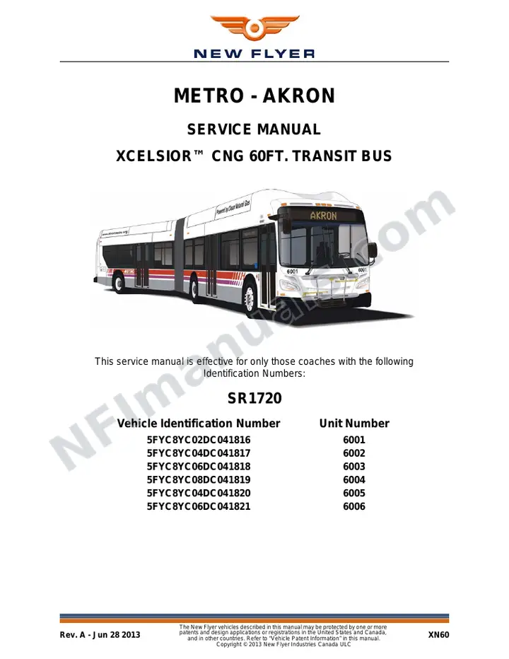 SR1720 Service Manual, Metro - Akron first-page preview