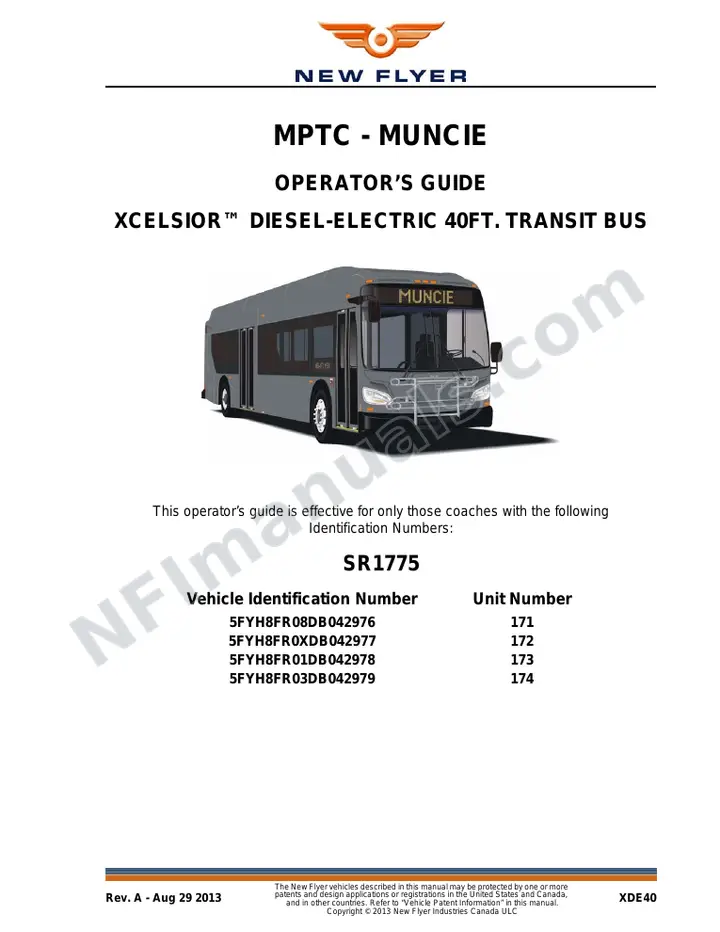 SR1775 Operator's Guide, MPTC - Muncie first-page preview