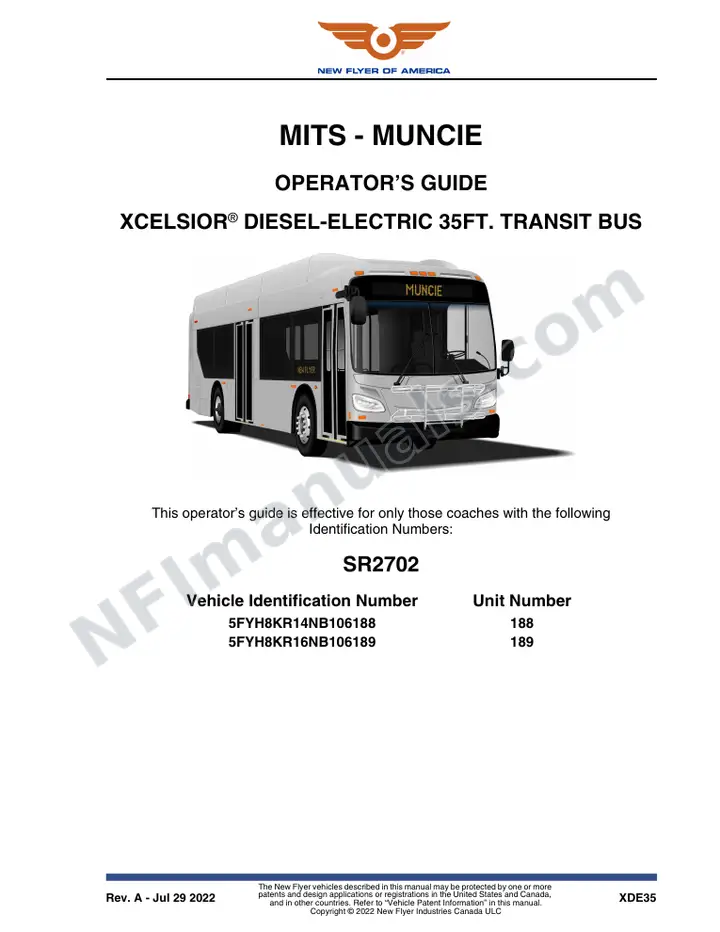 SR2702 Operator's Guide, MITS - Muncie first-page preview