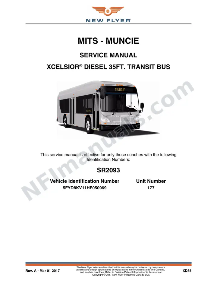 SR2093 Service Manual, MITS - Muncie first-page preview