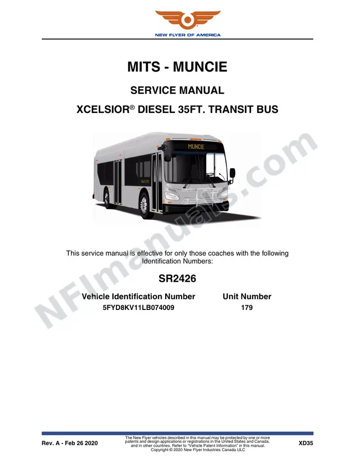 SR2426 Service Manual, MITS - Muncie first-page preview