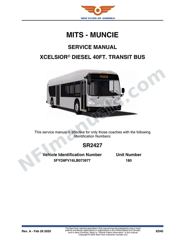 SR2427 Service Manual, MITS - Muncie first-page preview