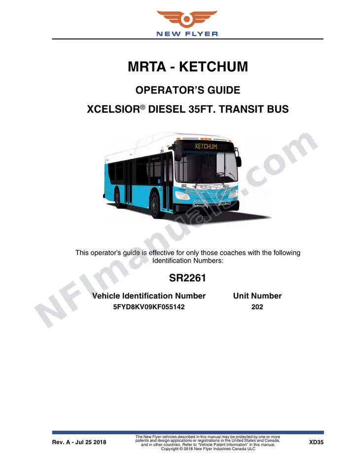 SR2261 Operator's Guide, MRTA - Ketchum first-page preview