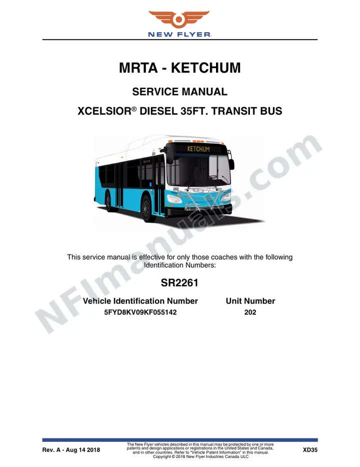 SR2261 Service Manual, MRTA - Ketchum first-page preview