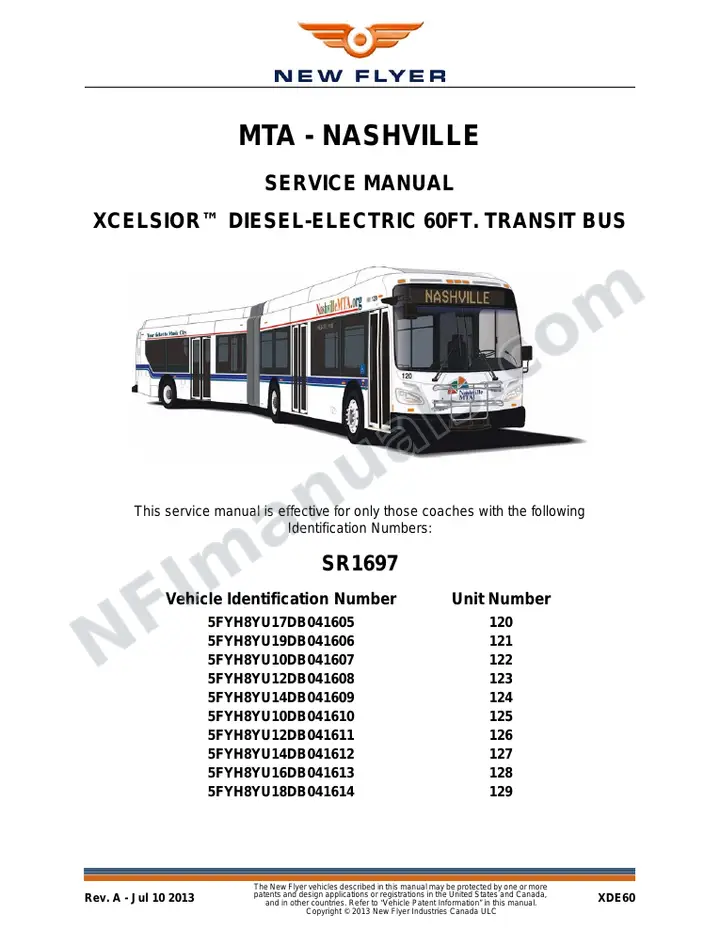 SR1697 Service Manual, MTA - Nashville first-page preview