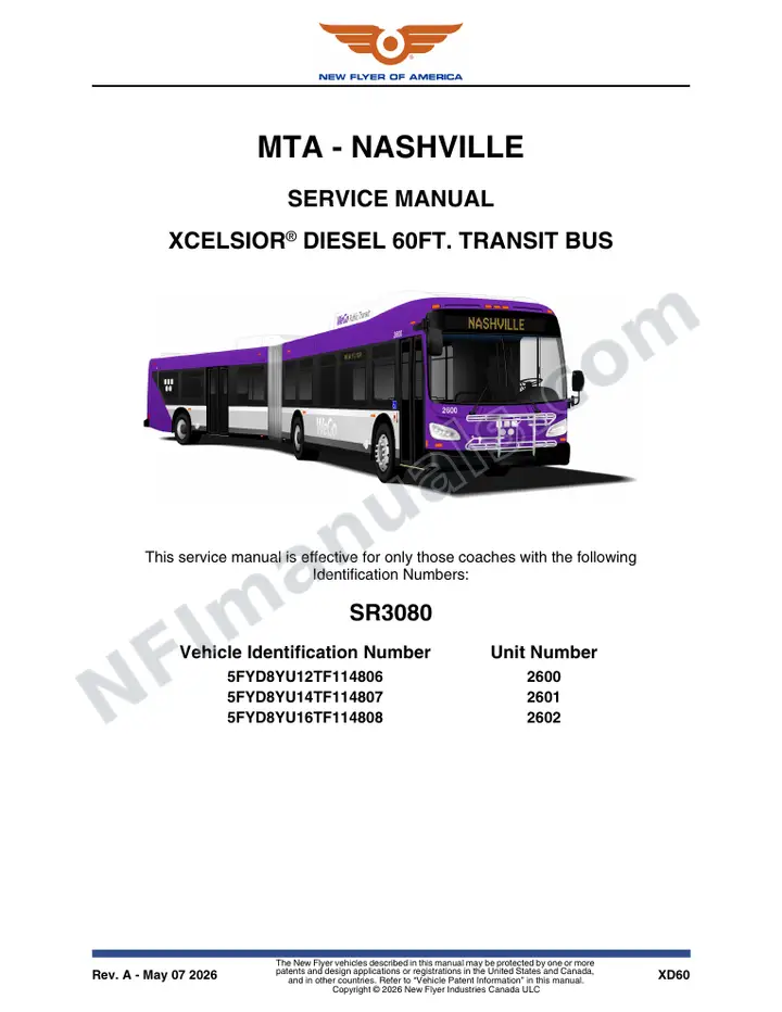 SR3080 Service Manual, MTA - Nashville first-page preview