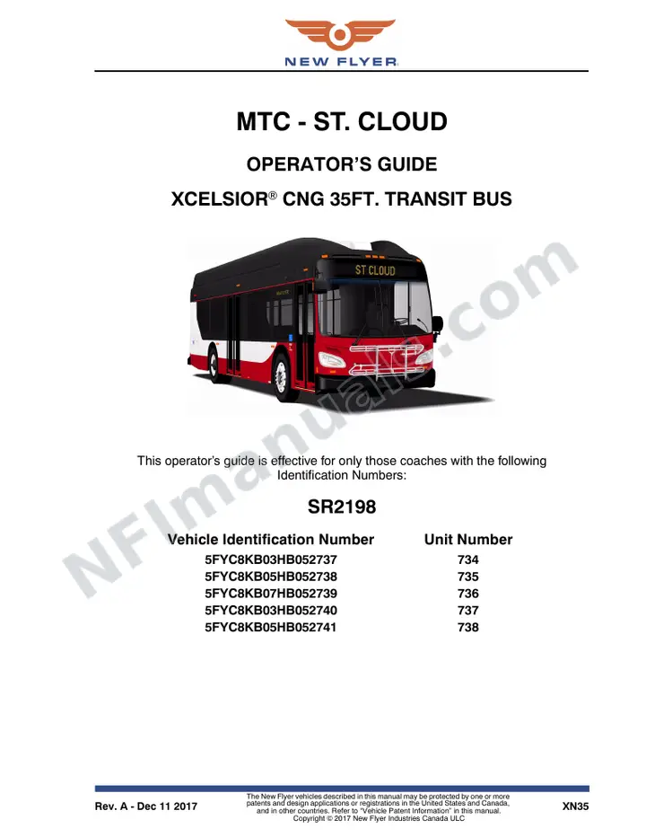 SR2198 Operator's Guide, MTC - St. Cloud first-page preview