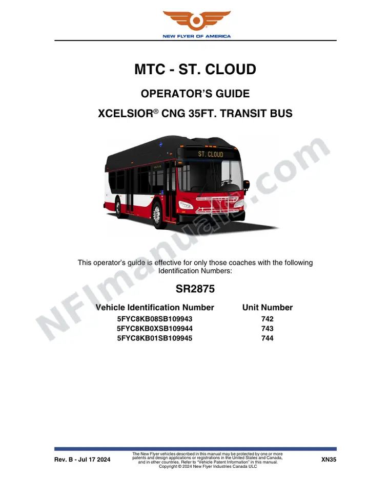 SR2875 Operator's Guide, MTC - St. Cloud first-page preview