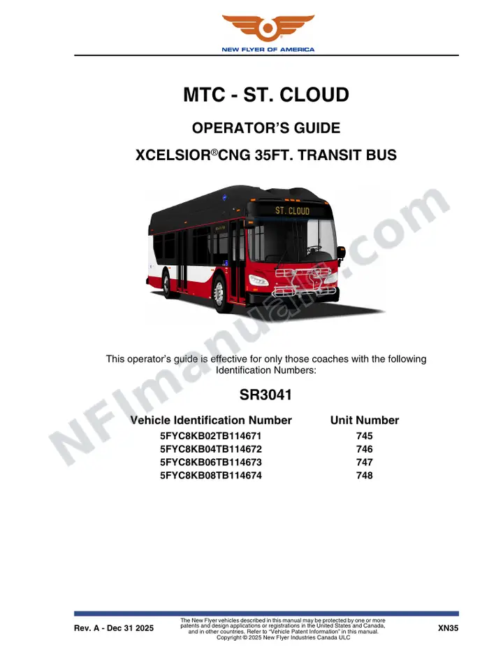 SR3041 Operator's Guide, MTC - St. Cloud first-page preview