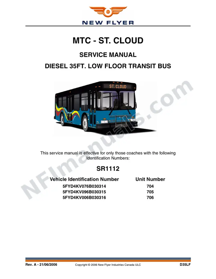 SR1112 Service Manual, MTC - St. Cloud first-page preview