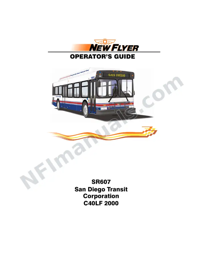 SR607 Operator's Guide, San Diego Transit Corporation first-page preview