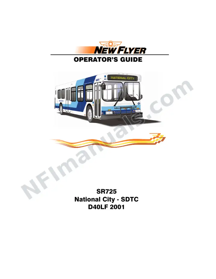 New Flyer D40LF Manual Package - MTS - San Diego included manual preview