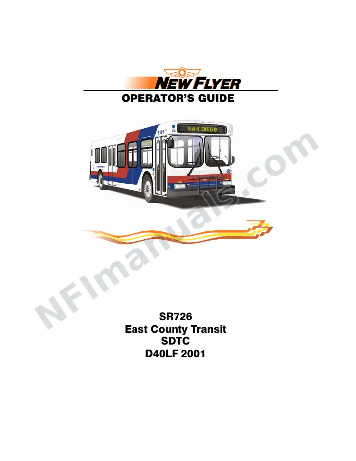 SR726 Operator's Guide, East County Transit SDTC first-page preview