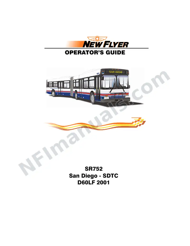 New Flyer D60LF Manual Package - MTS - San Diego included manual preview