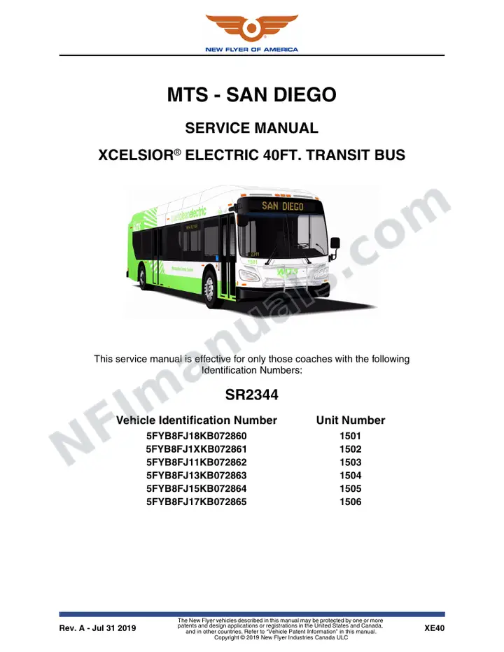 SR2344 Service Manual, MTS - San Diego first-page preview