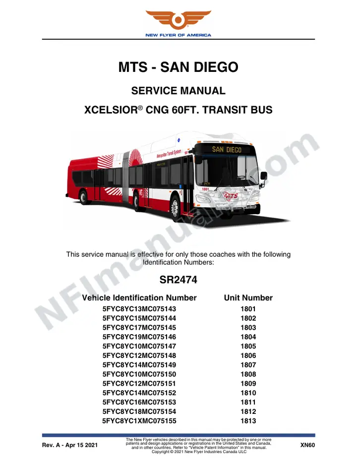 SR2474 Service Manual, MTS - San Diego first-page preview