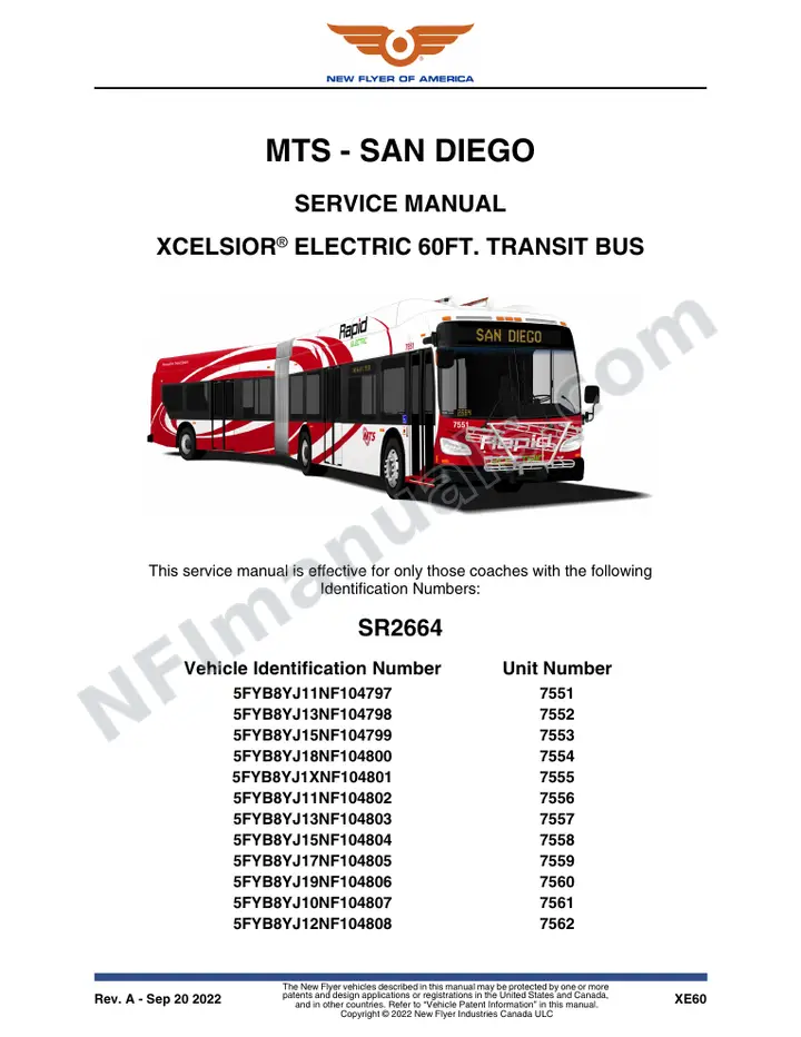 SR2664 Service Manual, MTS - San Diego first-page preview