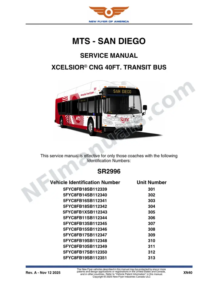 SR2996 Service Manual, MTS - San Diego first-page preview