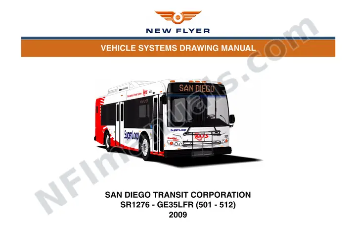 SR1276 Vehicle Systems Drawings, San Diego Transit Corporation first-page preview