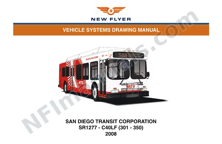 SR1277 Vehicle Systems Drawings, San Diego Transit Corporation first-page preview