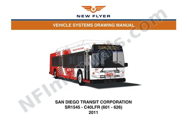 SR1545 Vehicle Systems Drawings, San Diego Transit Corporation first-page preview